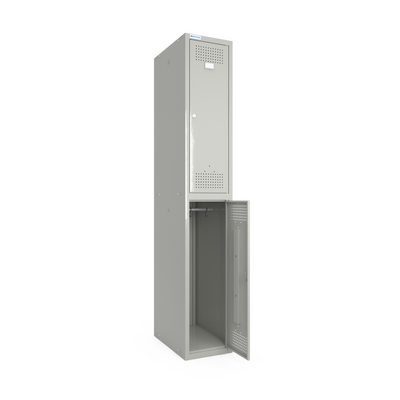 Шкаф металлический крашенный для одежды 300/1-2, секция 300 мм, 1 секция, 2 дверцы СПР0363 фото