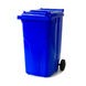Мусорный бак Europlast пластиковый синий объем 240 л ССМ0002 фото 4
