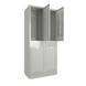 Шкаф металлический крашенный для одежды 400/2-4, секция 300 мм, 2 секции, 4 дверцы СПР0361 фото 1