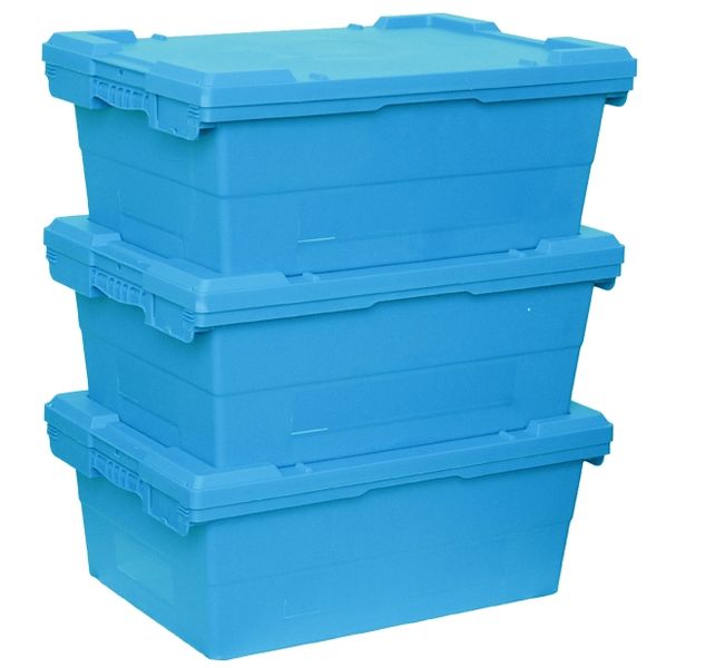Пластиковые ящики-контейнеры с крышкой N6423-ALC  ССМ0131 фото