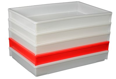 Суцільний червоний ящик для продуктів ST6408-1000 R ССМ0088 фото