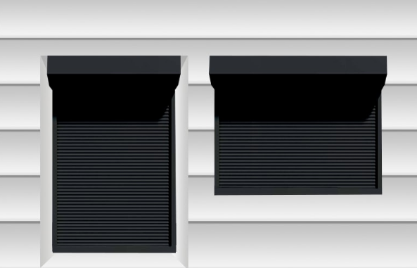 Ролетні решітки на дверний проріз 3700х3000,  білий РВА0021 фото