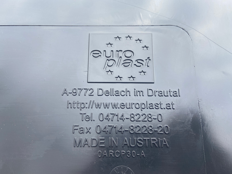 Мусорный бак Europlast пластиковый черный объем 240 л ССМ0008 фото