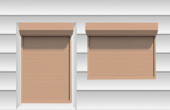 Віконні ролети захисні 1500х2400, коричневий РВА0008 фото