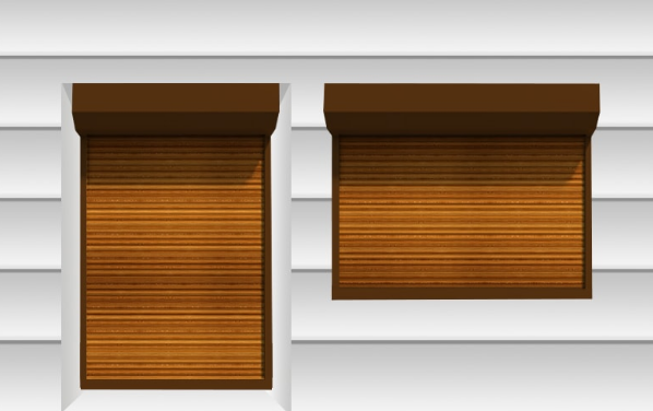 Віконні ролети захисні 1500х2400, коричневий РВА0008 фото