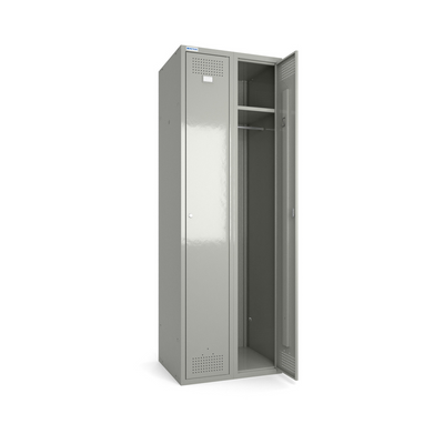 Шкаф металлический крашенный для одежды 300/2-2, секция 300 мм, 2 секции, 2 дверцы СПР0350 фото